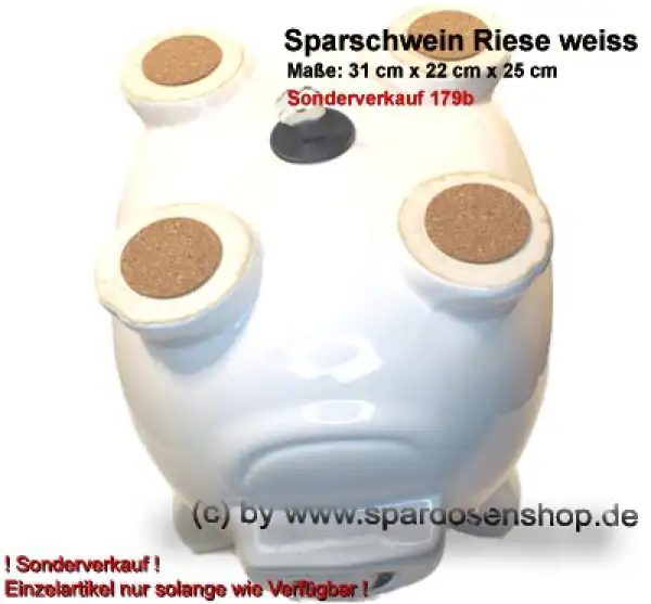 Sparschwein mit Beschriftung Riesen Spardose Nr. 2 Keramik 179b D Sparschwein mit Beschriftung Riesen Spardose Nr. 2 Keramik 179b D